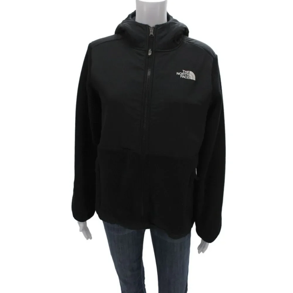 The North Face Womens Windbreaker Jacket Black High Neck Zip Size XL